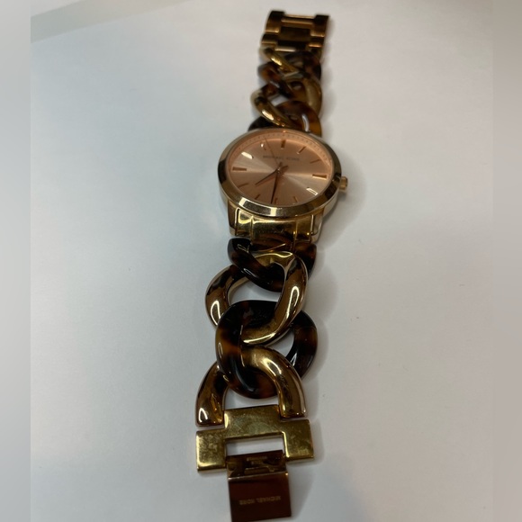 Rose Gold & Tortoise Michael Kors Watch - Picture 5 of 5